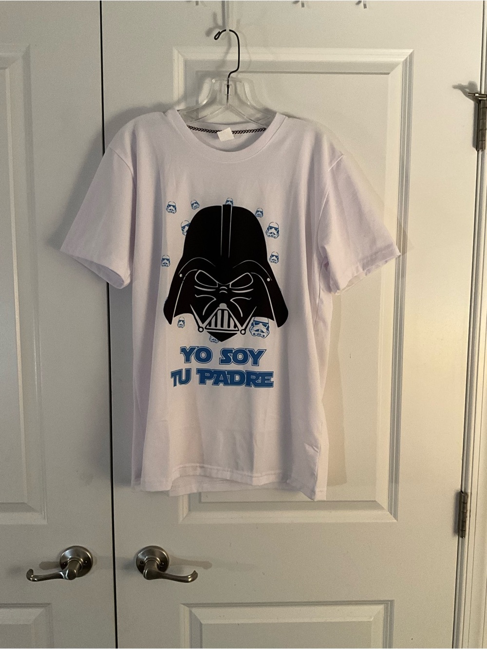 Men’s White Star Wars 'Yo Soy Tu Padre' Graphic Tee size large